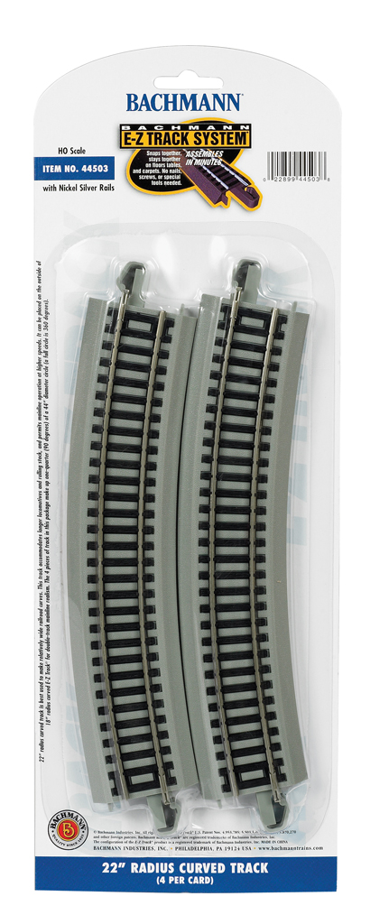 22" Radius Curved (HO Scale) - Click Image to Close