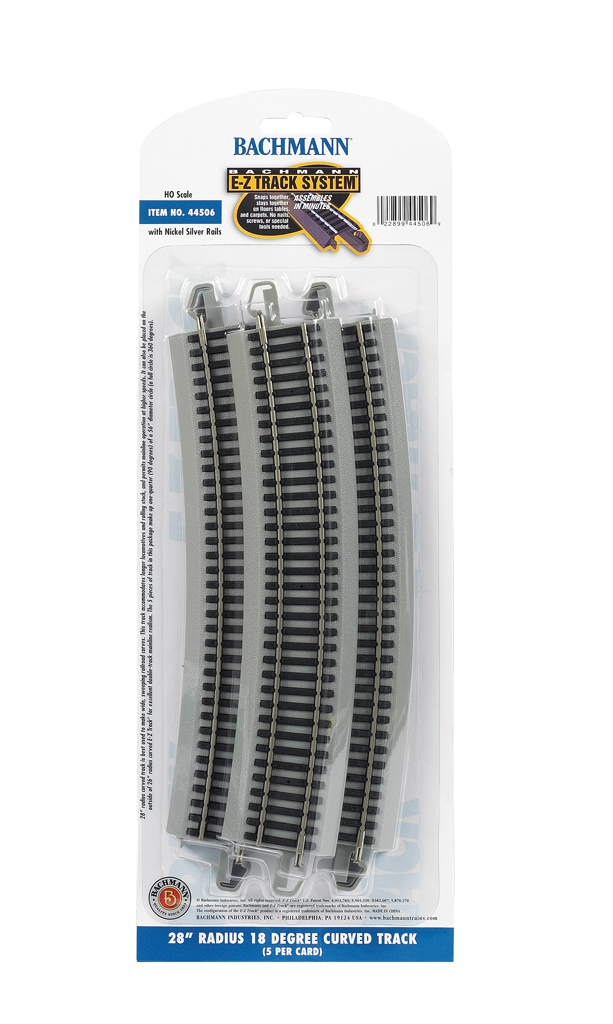 28" Radius 18 Degree Curved (HO Scale)