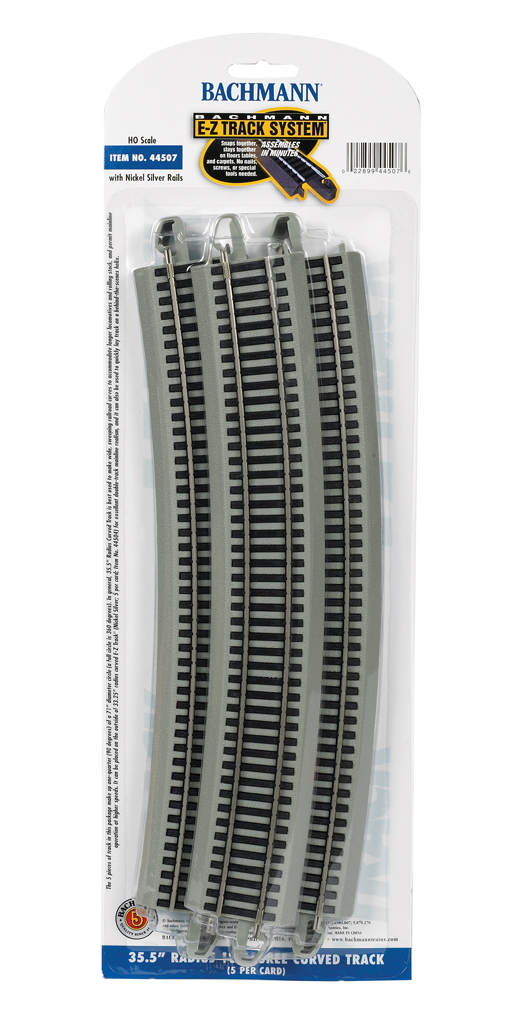 35.50" Radius 18 Degree Curved (HO Scale) - Click Image to Close