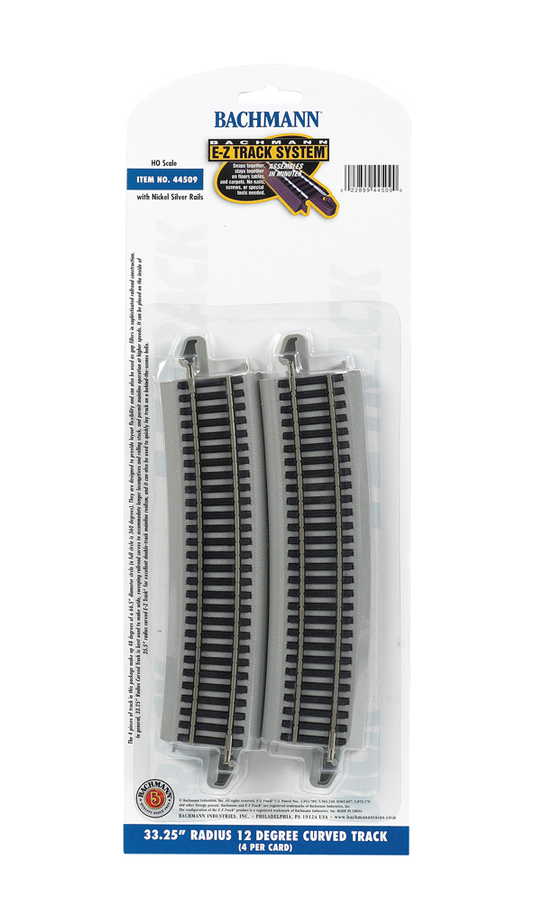 33.25" Radius 12 Degree Curved (HO Scale) - Click Image to Close