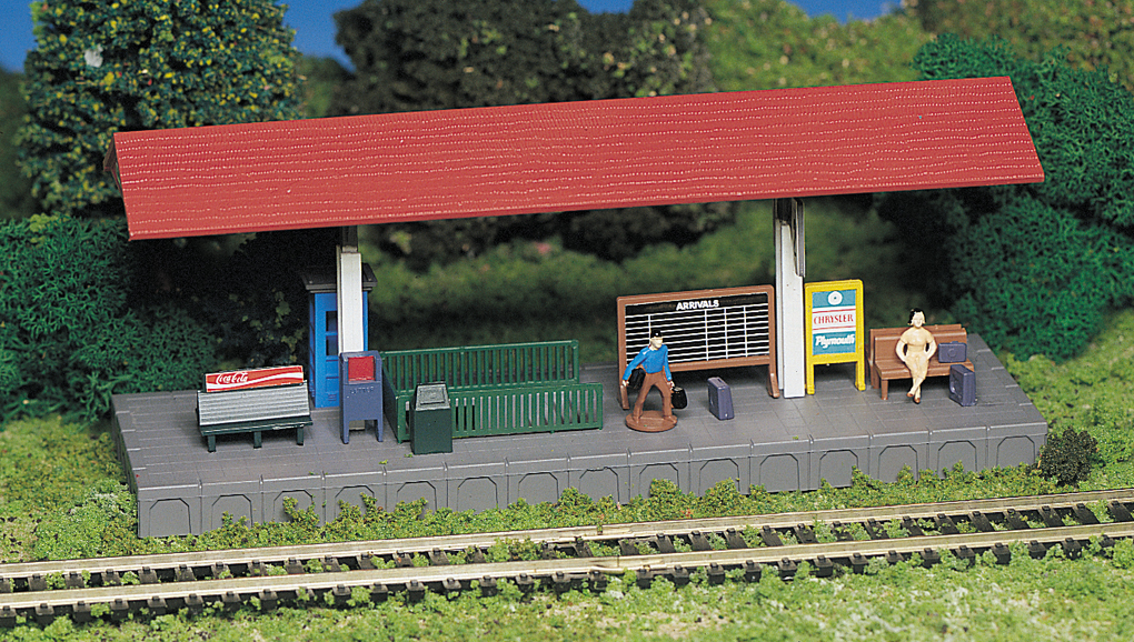 Platform Station (HO Scale) - Click Image to Close