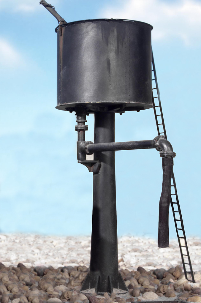 Round Water Tank (HO Scale) - Click Image to Close