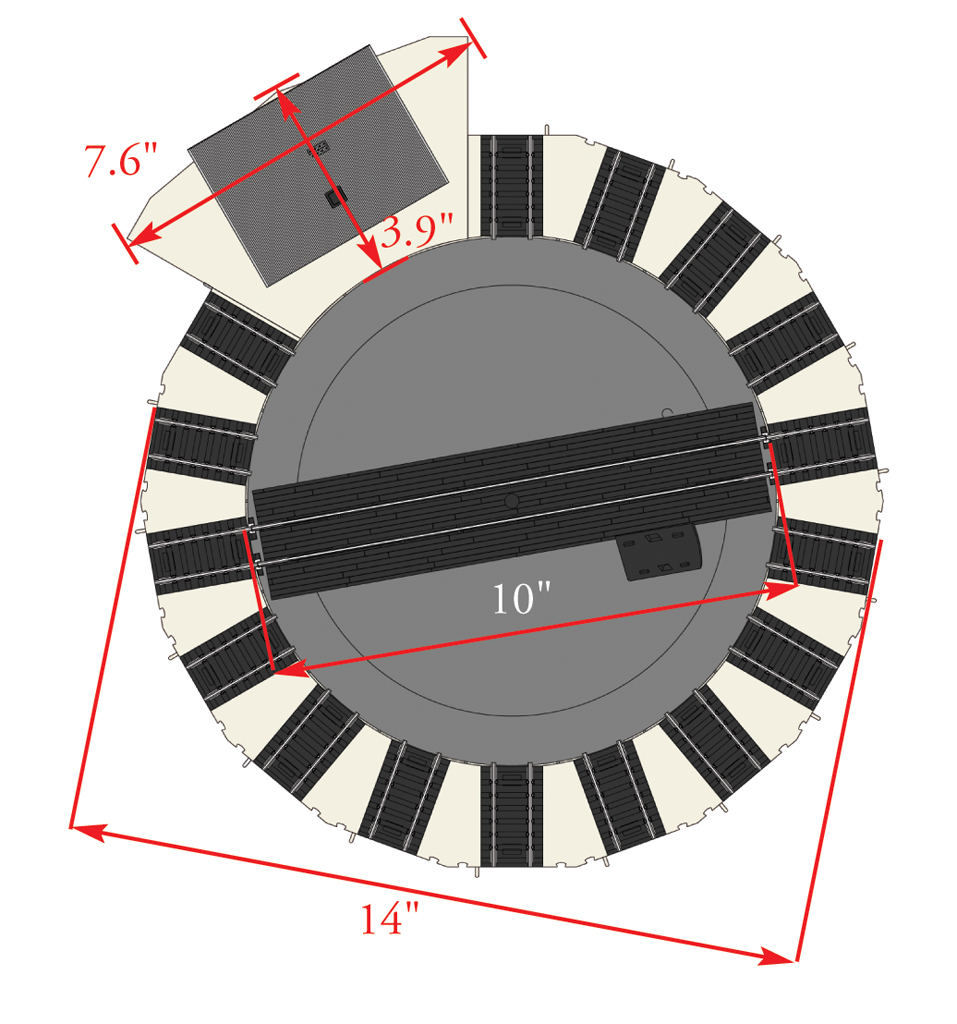 Motorized Turntable (HO Scale) - Click Image to Close