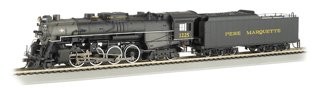 PERE MARQUETTE #1225 - DCC Sound Value (HO 2-8-4 Berkshire)