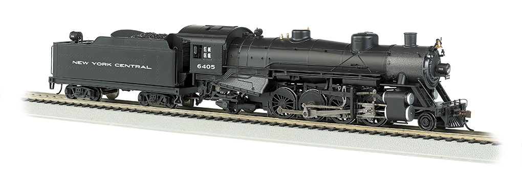 NYC® #6405 Light 2-8-2 w/Med. Tender - DCC Sound Value(HO Scale)