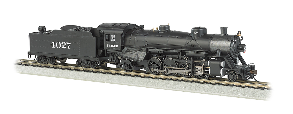 Frisco #4027 Light 2-8-2 w/Medium Tender - DCC Ready (HO Scale) - Click Image to Close