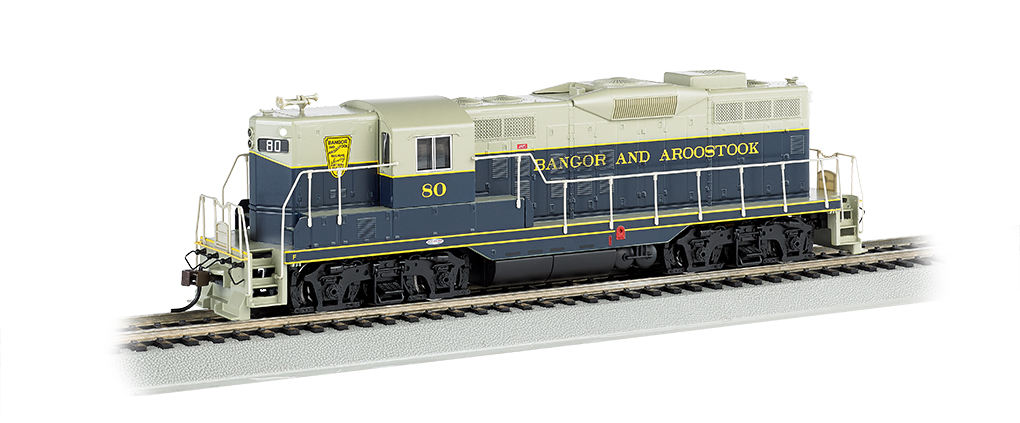 Bangor & Aroostock #80 - GP9 W/Dynamic Brakes - DCC (HO Scale) - Click Image to Close