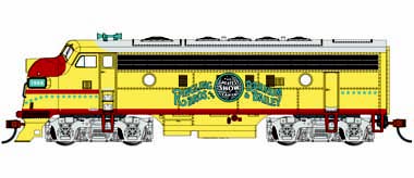 Ringling Bros. & Barnum & Bailey - F7A (HO Scale) - Click Image to Close