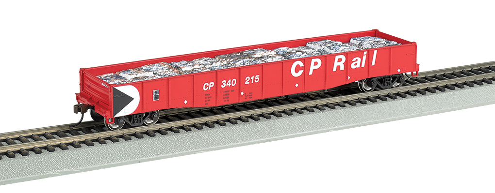 CP Rail - 50'6" Drop End Gondola w/ Crushed Cars Load (HO Scale) - Click Image to Close