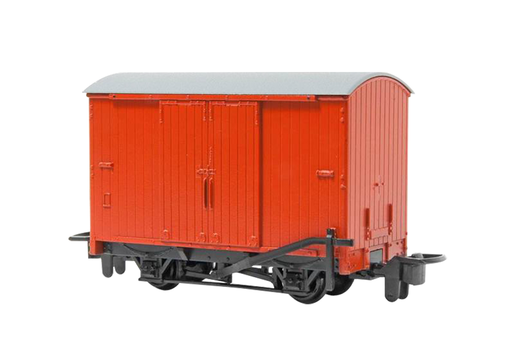 Narrow Gauge Box Van - Red (HOn30 Scale) - Click Image to Close