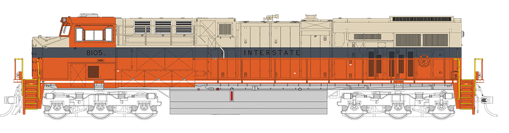 Interstate - NS Heritage - GE ES44AC - DCC Sound Value (HO) - Click Image to Close