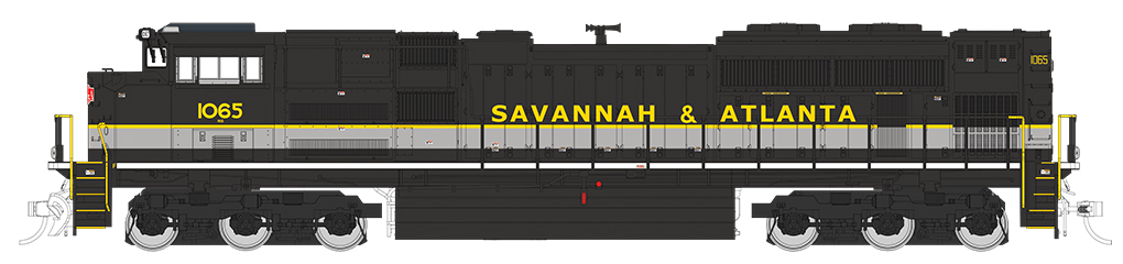 Savannah & Atlanta - NS Heritage - SD70ACe-DCC Sound Value (HO)