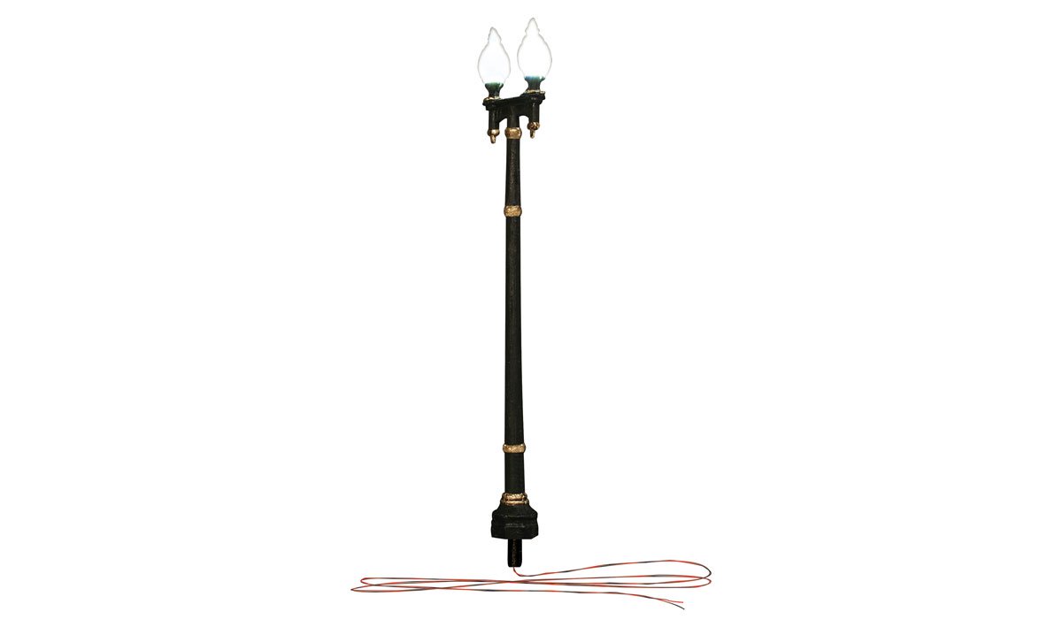 Double Lamp Post Street Lights - HO Scale - Click Image to Close