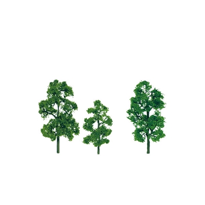 SYCAMORE TREES 3.5" to 4" PREMIUM HO-scale, 2/pk