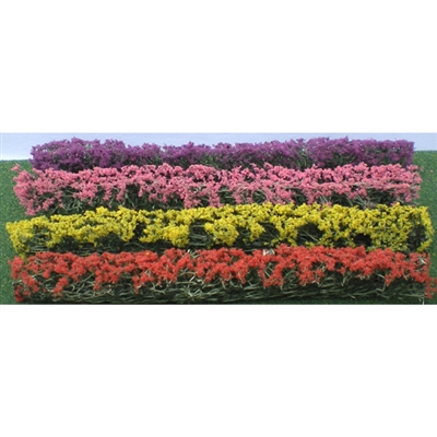 BLOSSOM HEDGES 5" x 3/8" x 5/8", HO-SCALE - Click Image to Close