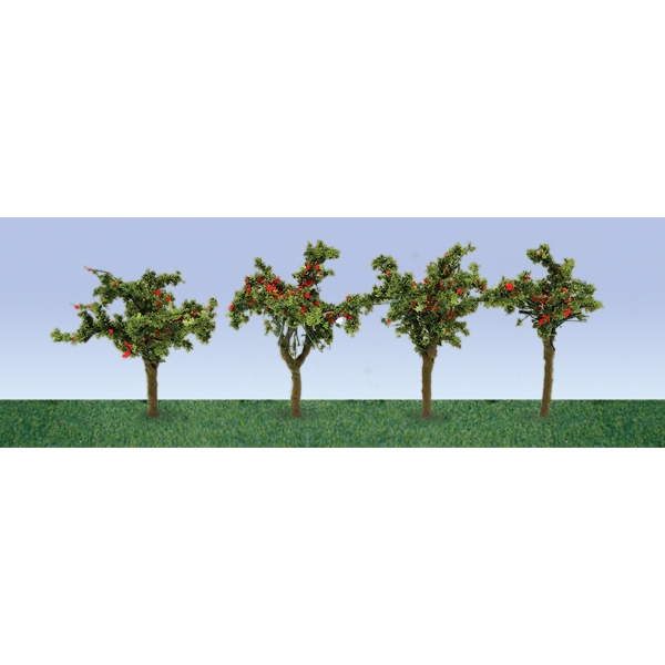 APPLE SAPLINGS 1"~3/8", HO-SCALE, 12/PK