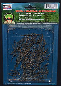 FOLIAGE BRANCHES, Dry Leaves 1.5" to 3", 60 pcs. - Click Image to Close