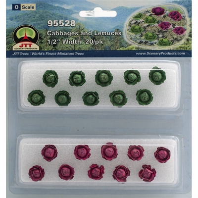 CABBAGES & LETTUCE 1/2" Tall O Scale, 20/pk