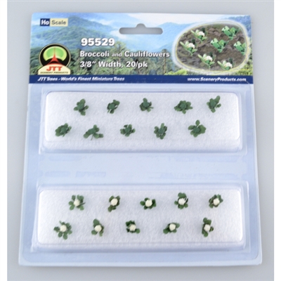 BROCCOLI & CAULIFLOWERS 3/8" Width, HO SCALE, 20/PK