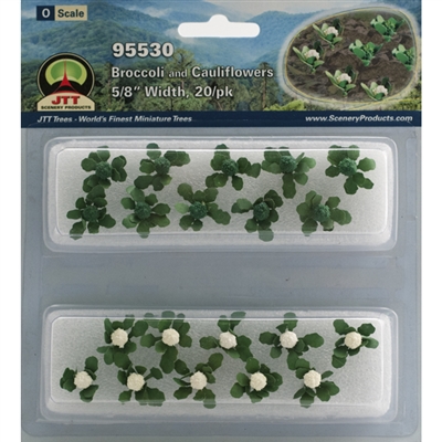 BROCCOLI & CAULIFLOWERS 5/8" Width, O SCALE, 20/PK