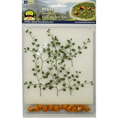 PUMPKINS 2-1/2" Long O Scale, 6/pk - Click Image to Close