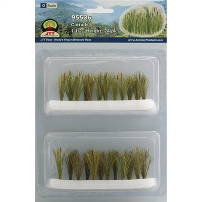 CATTAILS 1-1/2" Tall O Scale, 24/pk - Click Image to Close
