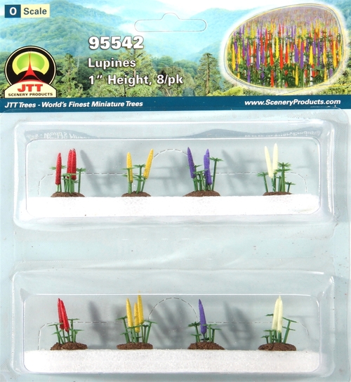 LUPINES 1" Tall O Scale, 8/pk