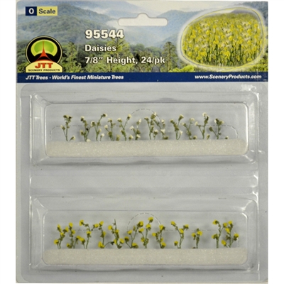 DAISIES 7/8" Tall O Scale, 24/pk