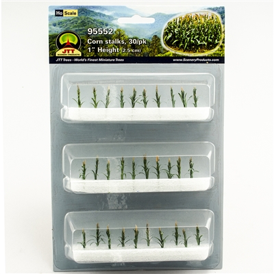 CORN STALKS 1", HO-SCALE, 30/PK