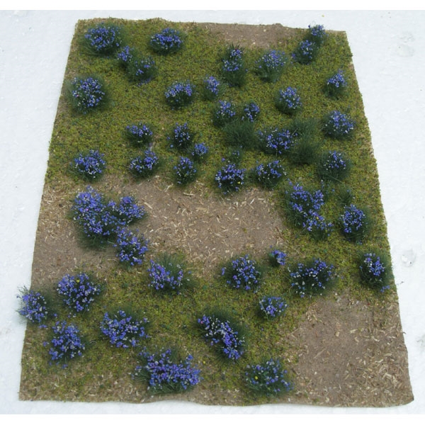 FLOWERING MEADOW, PURPLE, 5" X 7" SHEET - Click Image to Close