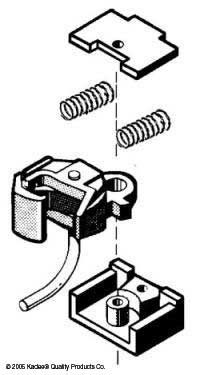 Kadee #1835 #1-Scale Centerset Couplers with Short Gear boxes