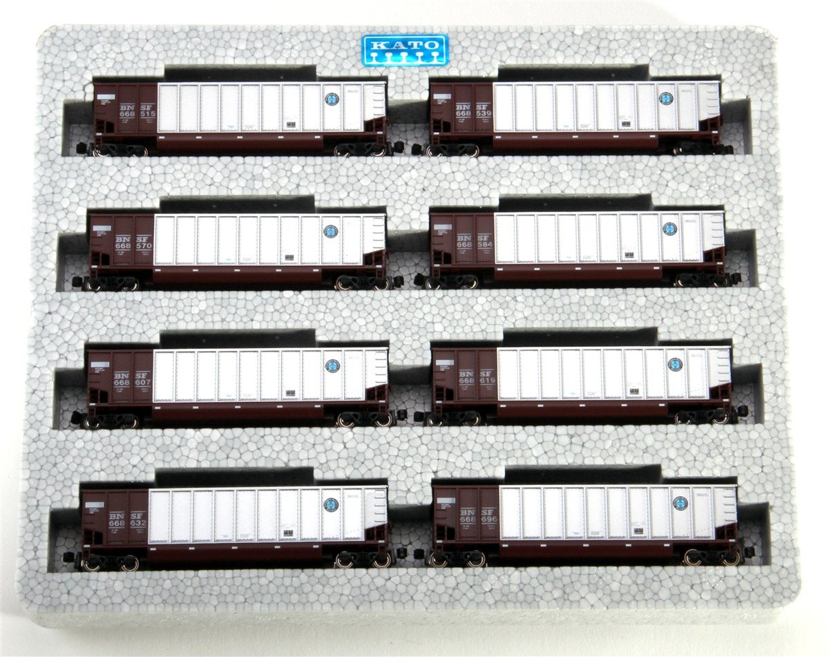 BethGon Coalporter BNSF Mineral Red 8 Car Set