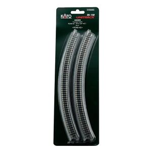 348mm (13 3/4") Radius 45º Curve Track [4 pcs] KATO 20-132 - Click Image to Close