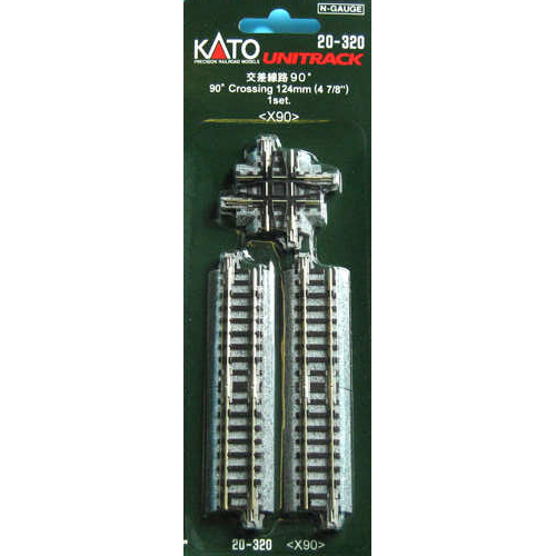 124mm (4 7/8") 90º Crossing KATO 20-320 - Click Image to Close