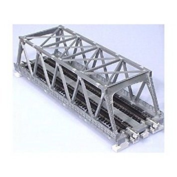 248mm (9 3/4") Double Track Truss Bridge, Silver KATO 20-437 - Click Image to Close