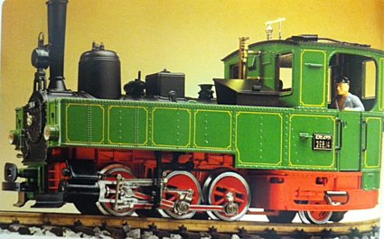 LGB 2073D Green & Black 0-6-2 Steam Locomotive - Click Image to Close