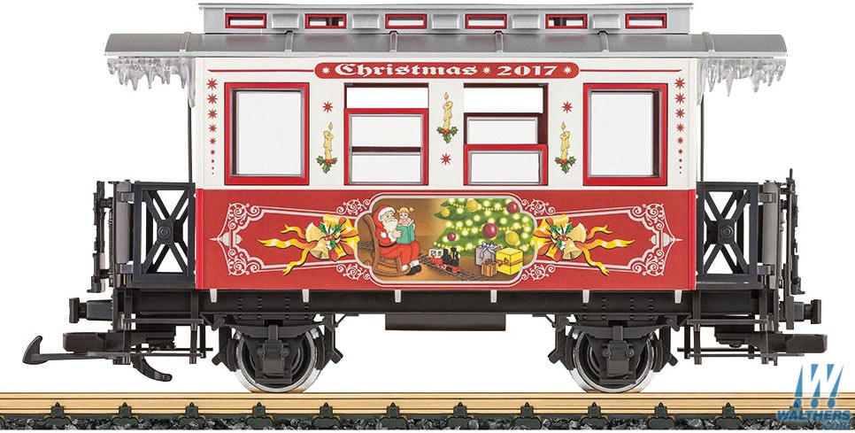 LGB 36017 Wooden 2-Axle Passenger Car w/ Music - Christmas 2017 - Click Image to Close