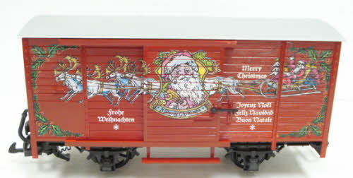 LGB 4335S Christmas Sound Boxcar - Click Image to Close