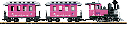 LGB 72306 Pink Train RR Starter Set with Lights - Click Image to Close