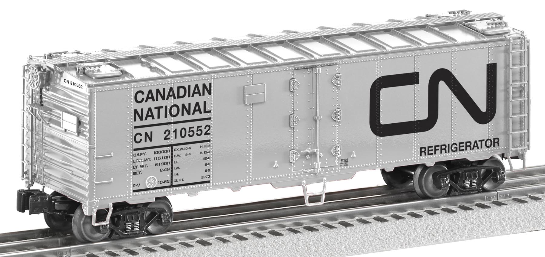 6-17724 CANADIAN NATIONAL STEEL-SIDED REFRIGERATOR CAR #210552 6-17724 CANADIAN NATIONAL STEEL-SIDED REFRIGERATOR CAR #210552
