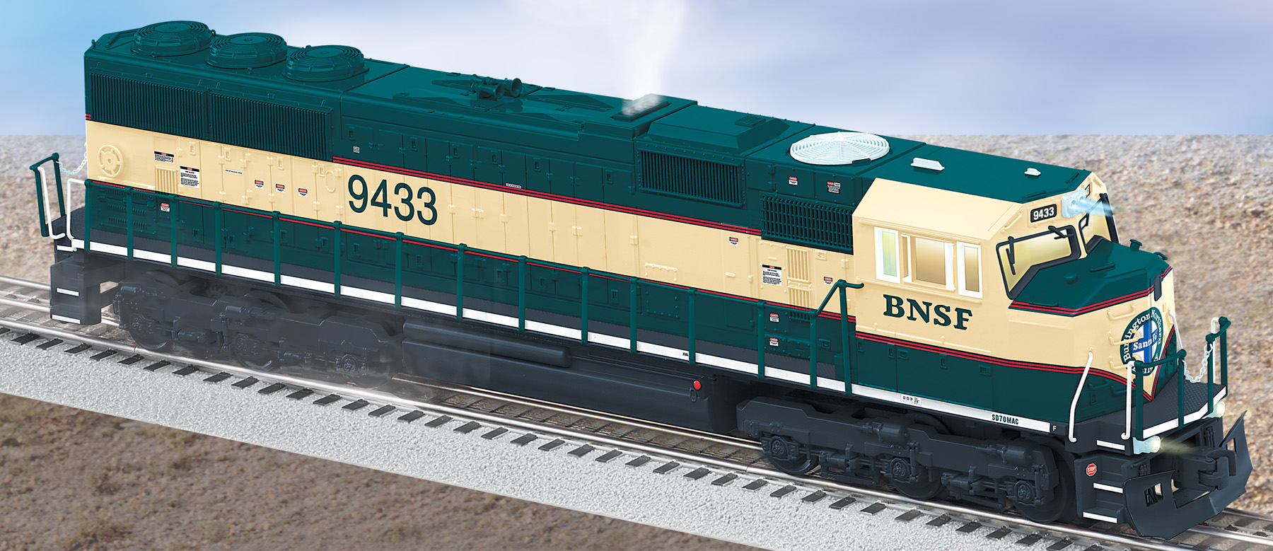 6-28223 BNSF COMMAND READY SD70MAC #9433 - Click Image to Close