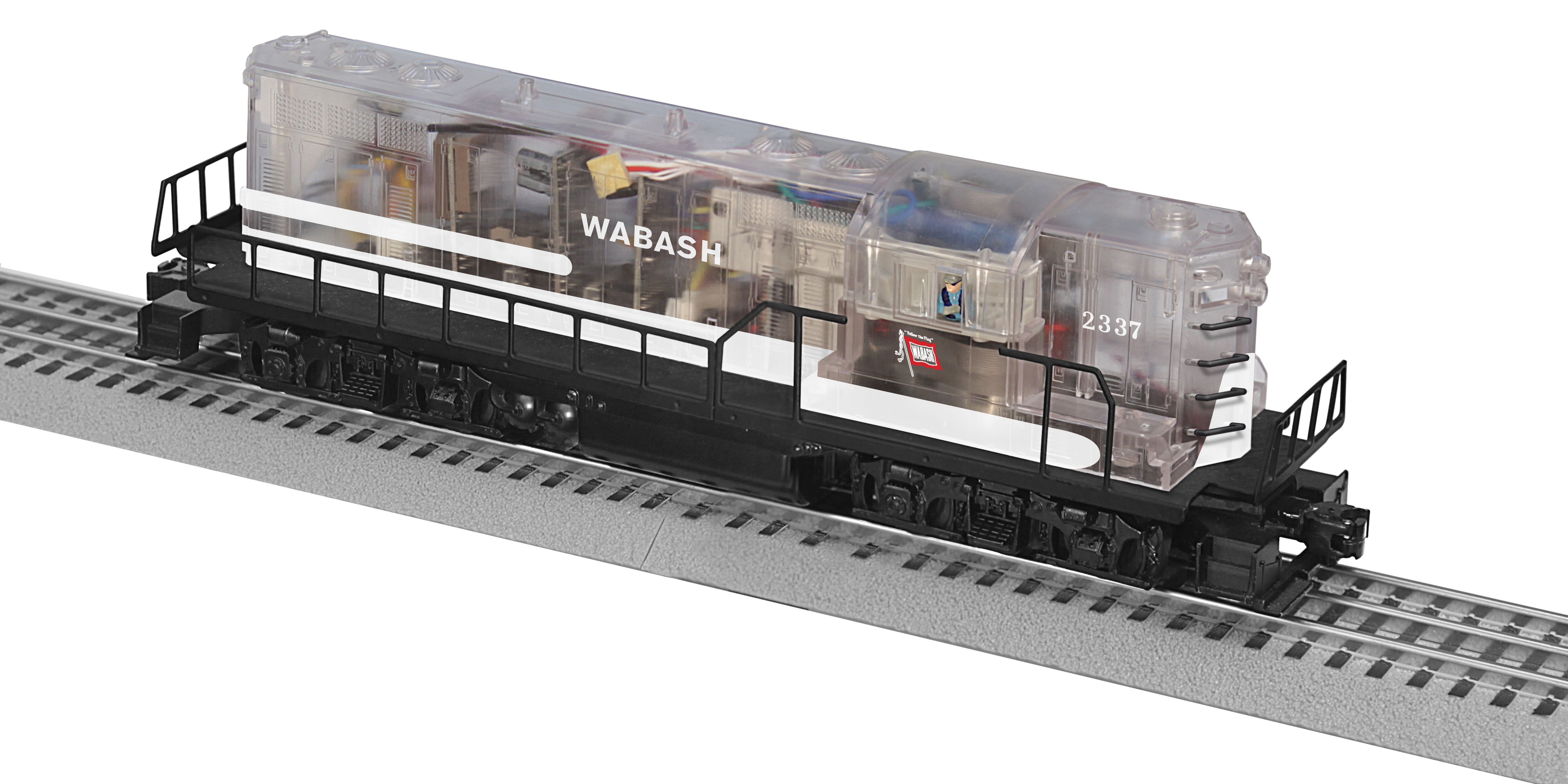 6-38348 WABASH TRANSPARENT CONVENTIONAL GP7 DIESEL #2339