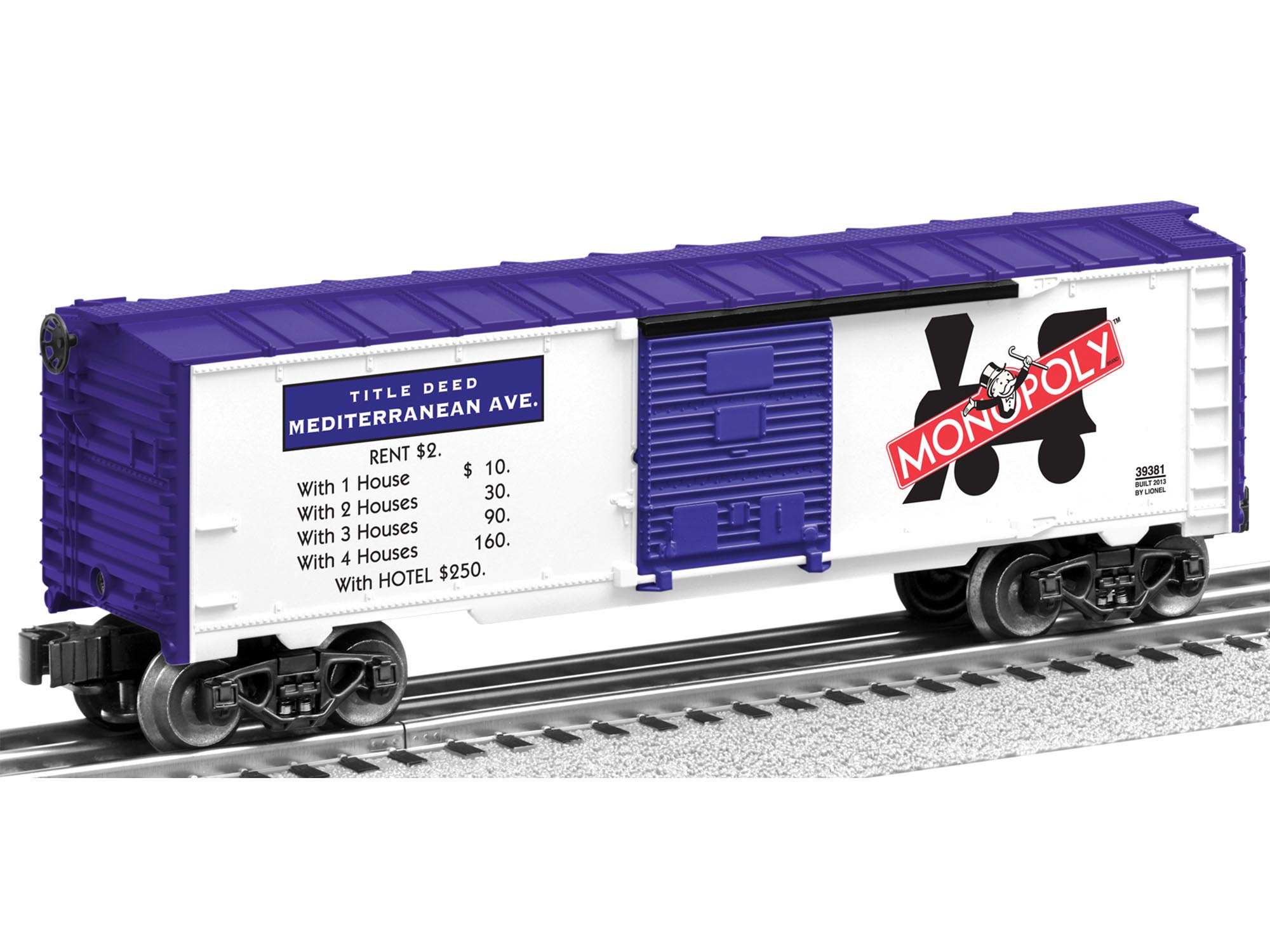 6-39379 MONOPOLY BOXCAR 2-PACK (MEDITERRANEAN AVE & ST JAMES PL) 6-39379 MONOPOLY BOXCAR 2-PACK (MEDITERRANEAN AVE & ST JAMES PL)