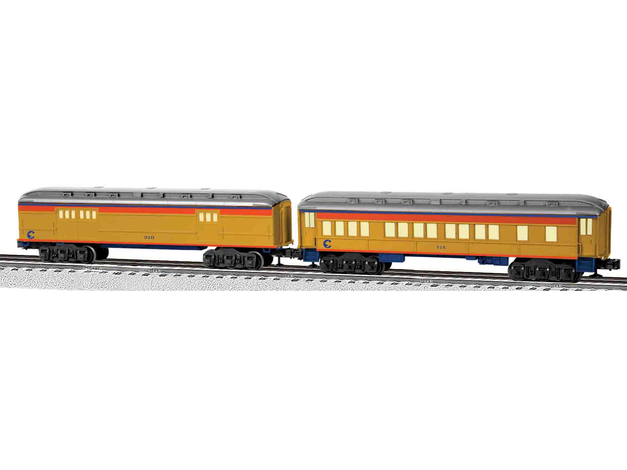 6-81769 CHESSIE SYSTEM COACH/BAGGAGE PASSENGER CAR 2pk 6-81769 CHESSIE SYSTEM COACH/BAGGAGE PASSENGER CAR 2pk