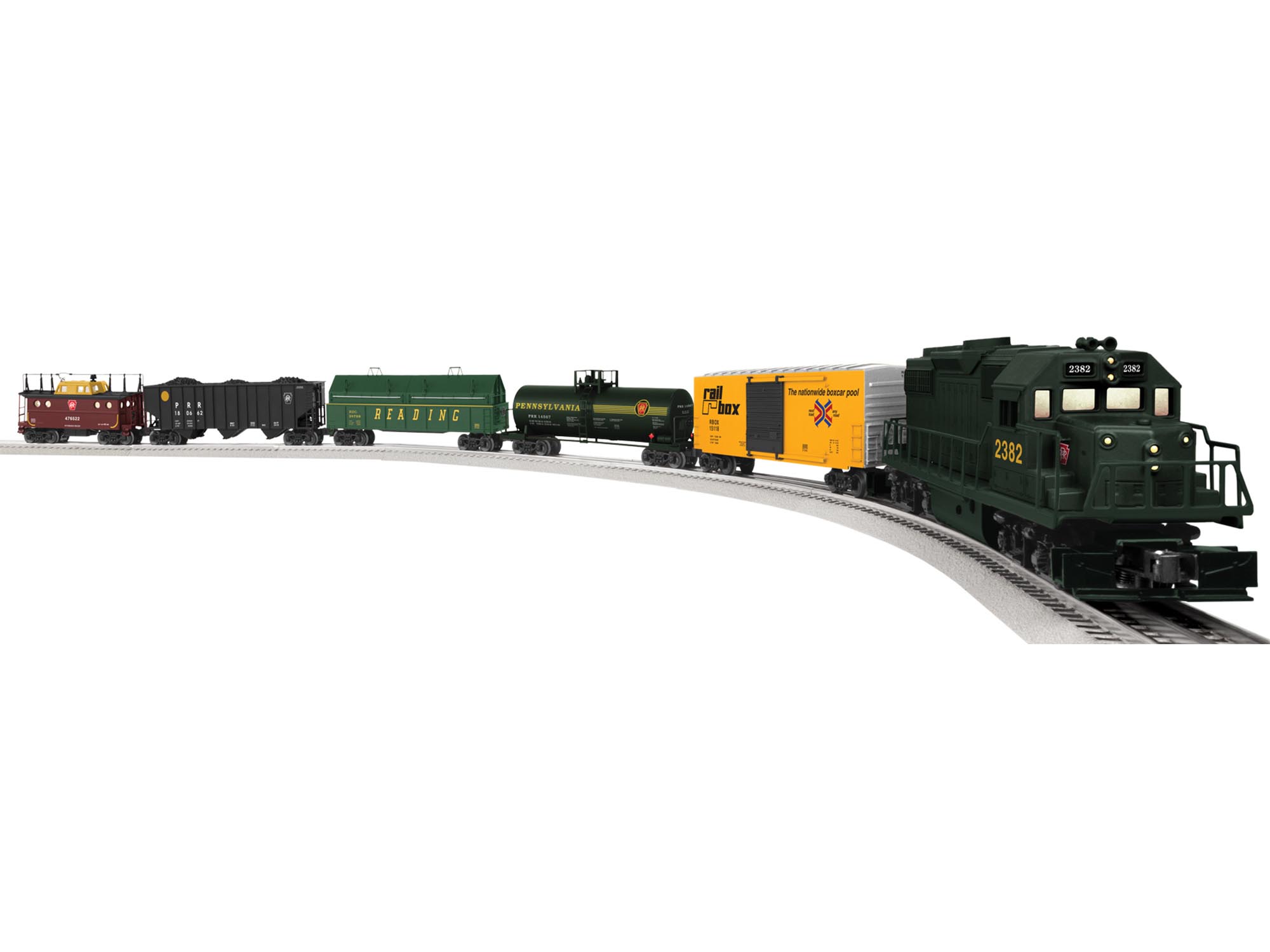 6-82436 PENNSYLVANIA LIONCHIEF REMOTE KEYSTONE DELUXE GP38 SET - Click Image to Close