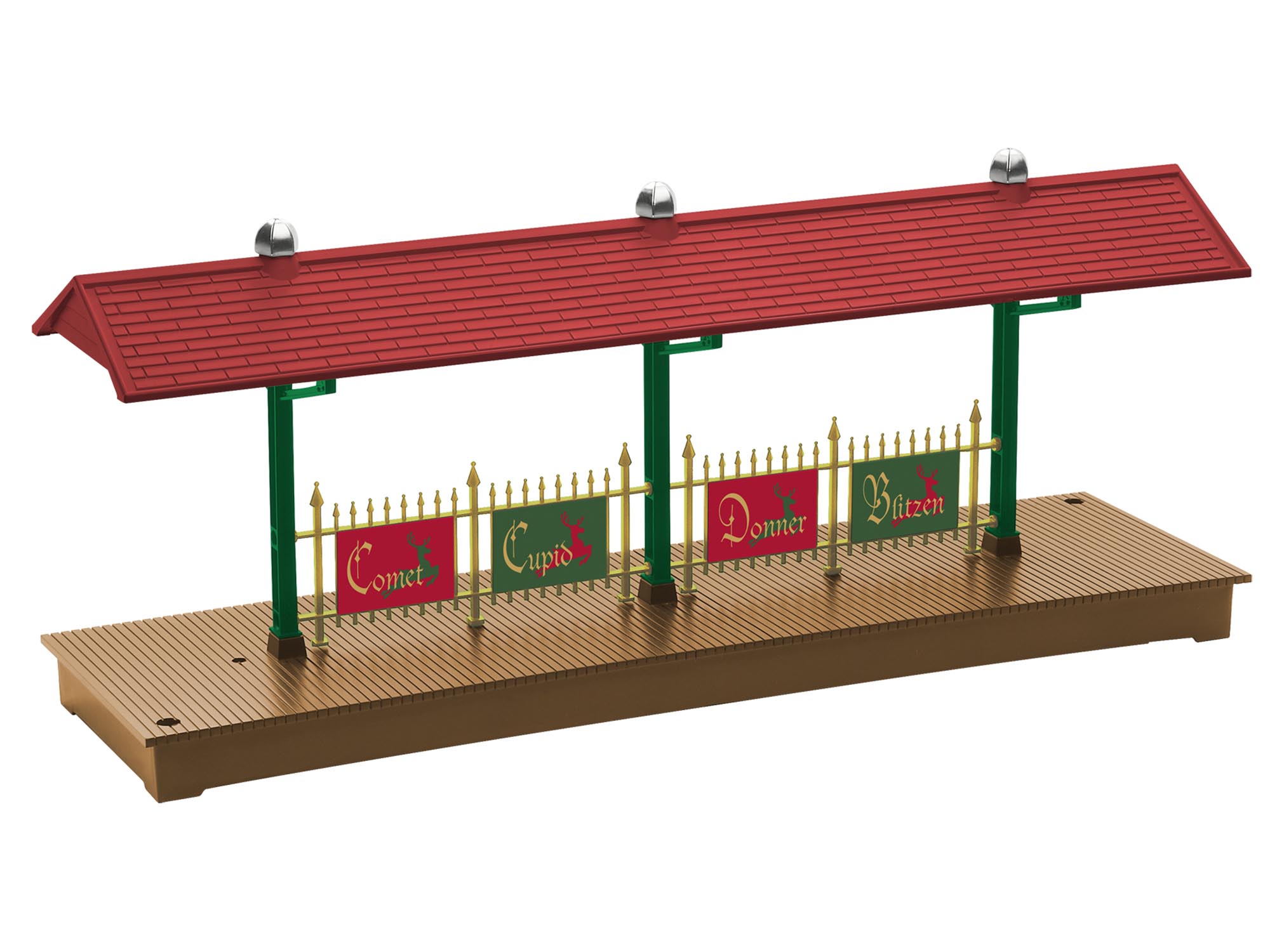 6-82743 SANTA'S REINDEER STATION PLATFORM - Click Image to Close