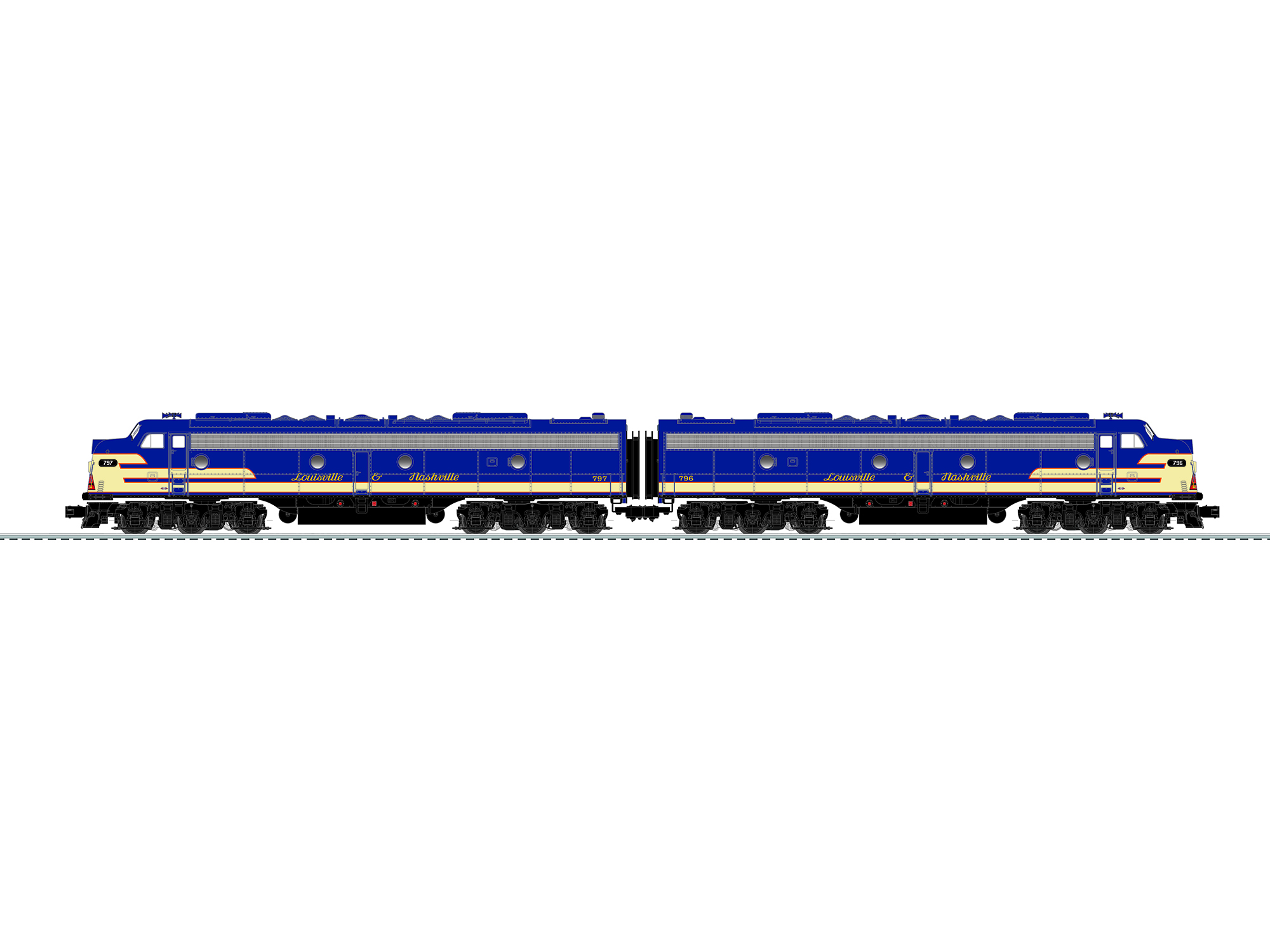 6-84085 LOUISVILLE & NASHVILLE E8 #796-797 6-84085 LOUISVILLE & NASHVILLE E8 #796-797