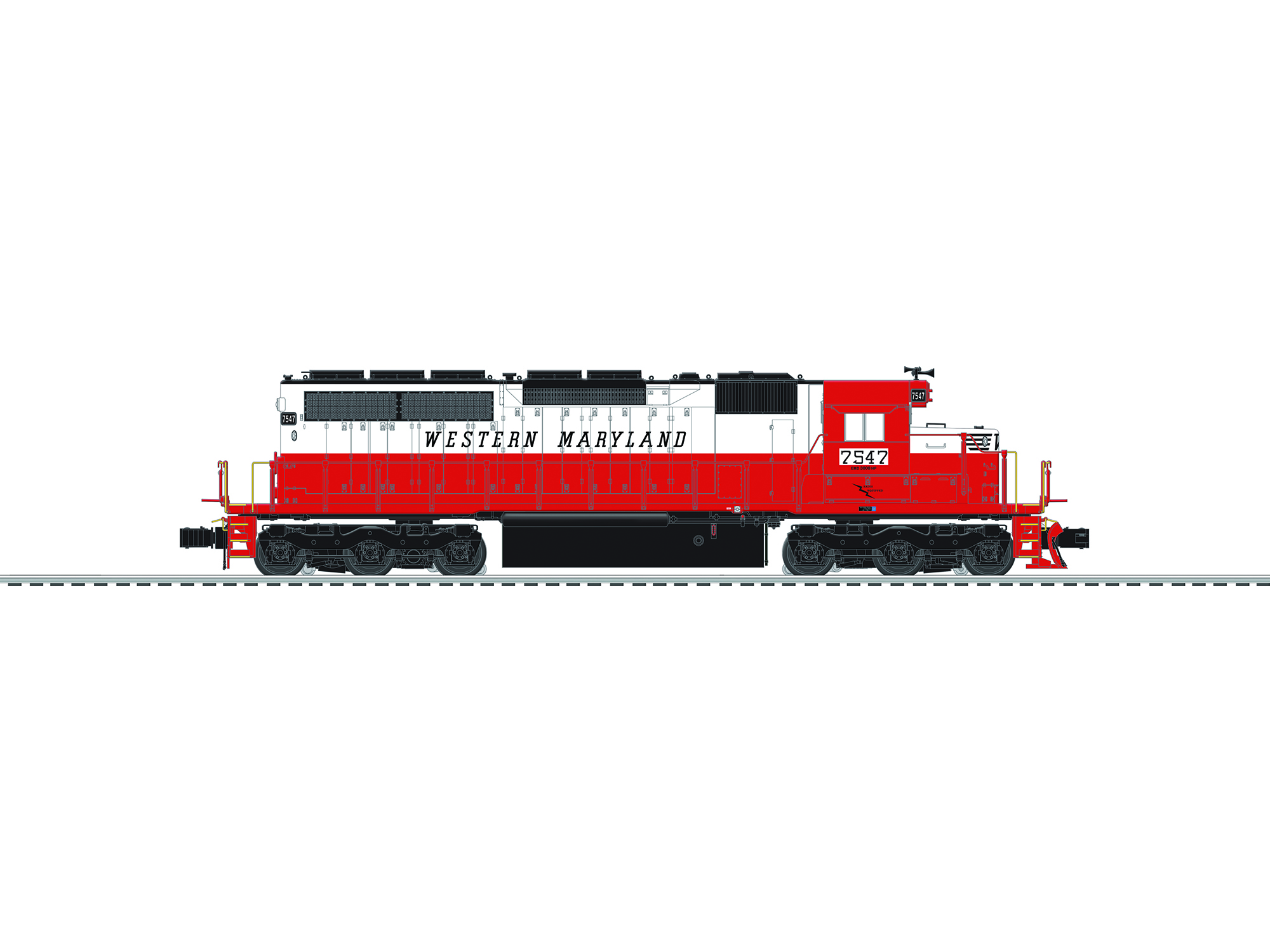 6-84268 WESTERN MARYLAND SD40 #7547 6-84268 WESTERN MARYLAND SD40 #7547