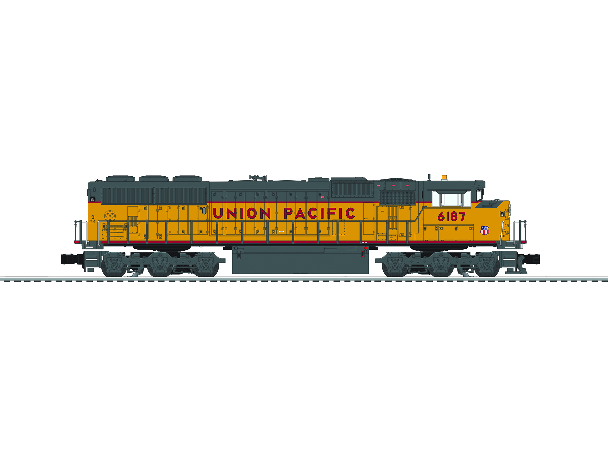 6-84412 UNION PACIFIC SD60M #6187 6-84412 UNION PACIFIC SD60M #6187