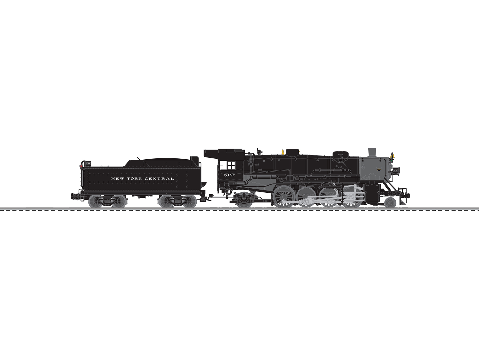 6-84468 NEW YORK CENTRAL USRA LIGHT MIKADO #5187 6-84468 NEW YORK CENTRAL USRA LIGHT MIKADO #5187